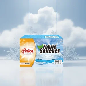 Finice Solid Eco Friendly Disposable Fabric Softener Dryer Sheets with Flower Scent for Apparel Private Label Box Packed