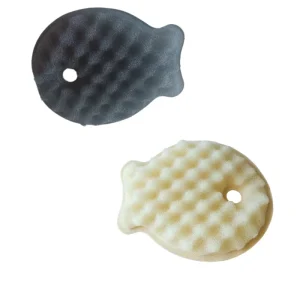 Fish-Shape Cleaning Sponge Wipe Brush Pot Cleaning Cloth Dishwashing Scouring Pad