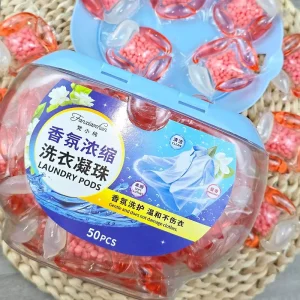 Five-Chamber Laundry Detergent Pods Long-Lasting Fragrance Five-in-One Formula