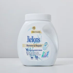 Five-in-One Laundry Detergent Beads with 50%-80% Active Ingredient, 60 Gel Beads, Apparel OEM