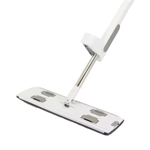 Flat Microfiber Floor Dust Mop for Tissues or Towels