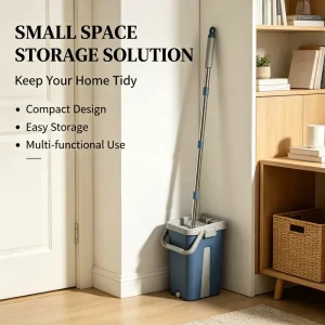 Flat Mop, 38cm/59cm/79cm Width, Replaceable Head, Aluminum Telescopic Handle, 360-Degree Rotation, Commercial