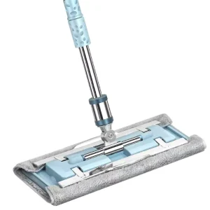Flat Mop Household One Mop Clean Clamp Type Absorbent Replacement Cloth Wet Dry Dual Use Kitchen Floor Special Mop