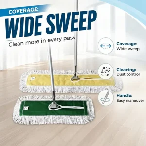 Flat Mop Replacement Pads Reusable Washable Wet Dry Dust Mop Refill Cloth for Hardwood and Tile Floor Cleaning