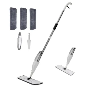 Flat Spray Floor Mop Microfiber with 350ml Bottle for Household and Commercial Floor Cleaning