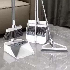 Floor Cleaning Items 180 Degree Rotatable Broom Dustpan Combo Set Broom Dustpan Set