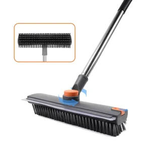 Floor Scrubber Brush Detachable Long Handle 360° Rotating
