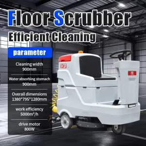 Floor Scrubber Machine, 3500m2/H, for Malls and Supermarkets, CE Standard