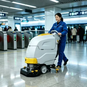 Floor Scrubber Machine for Warehouse, Shopping Mall, Hospital and Factory Cleaning