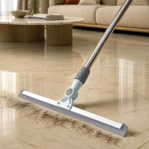 Floor Shower Squeegee Long Straight Plastic Lightweight 180 Rotatable Head Bathroom Wiper TPR Soft Blade Water Scraper