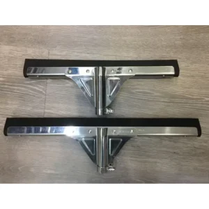 Floor Squeegee Head Stainless Steel Rubber Blade Water Squeegee for Floor Window Cleaning Commercial Household Cleaning Tool