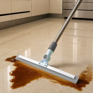 Floor Squeegee TPR Soft Blade Plastic Handle Lightweight 180 Rotatable Head Eco Friendly Durable Clean Glass Patio