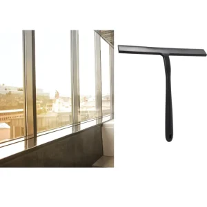 Floor to Ceiling Windows Silicone Squeegee Black 11 Inches Hotel Bathroom Shower