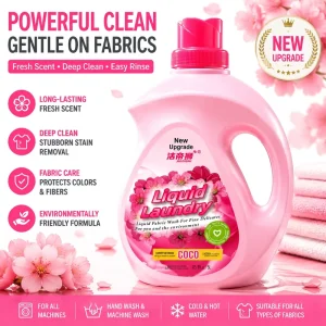 Floral Concentrated Laundry Detergent for Machine Washing, Stain Removal and Deodorization, 5L OEM ODM