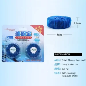 Flush Toilet Cleaner Blue Solid Bubble Block Toilet Bowl Cleaner