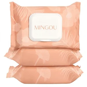 Flushable Biodegradable Feminine Paper Cleansing Wipes, 15x16cm