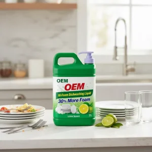 Foam Dish Cleaner Soap Liquid Lemon Scented for Kitchen Surfaces Grease Removal