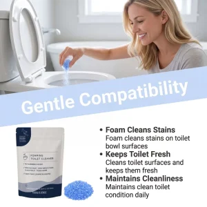 Foam Toilet Cleaner Toilet Bowl Stain Cleaner Cleans Yellow Stains Reduces Odors Descaling Fresh Scent Toilet Cleaner