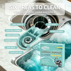 Foaming Garbage Disposal Cleaner Tablets for Grease and Odor Removal