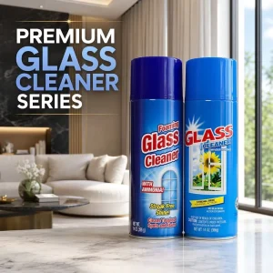 Foaming Glass Cleaner Spray, Streak-Free, for Windows, Mirrors, and Auto Glass