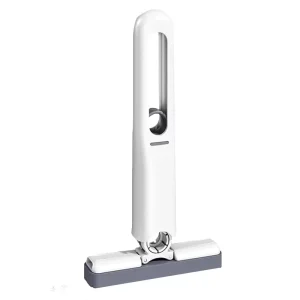 Foldable Desktop Mop for Home Kitchen Coffee Table Hand Free Cleaning with Absorbent Sponge Mini Foldable Head Reusable Durable