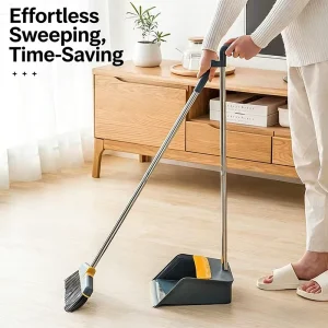 Foldable Extensible Household Broom and Dustpan Set