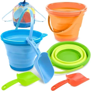 Foldable Food Grade Silicone Collapsible Water Bucket for Hiking Camping Beach Fishing and Outdoor Survival