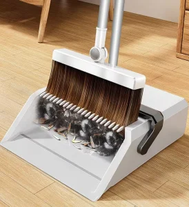 Foldable Magnetic Broom and Dustpan Set