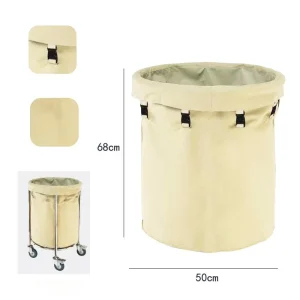 Foldable Movable Multi functional Durable Eco Friendly Laundry Basket Cart Wheels Flexible Hotel Dirty Clothes Tools