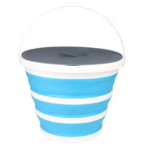 Foldable Portable Silicone Bucket Flexible Bendable Structure for Car Outdoor Camping Household Washing Container