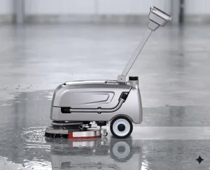 Foldable Walk Behind Floor Scrubber Brushless Motor Smart Control Large Water Tank 180 Squeegee Floor Cleaning Machine