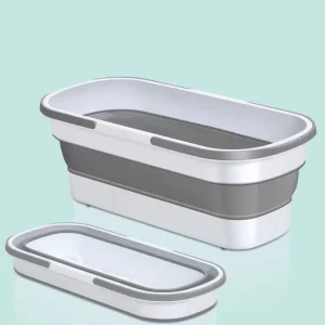 Folding Telescopic Mop Bucket Portable Outdoor Handheld Water Storage Container Multipurpose Plastic Bucket for Fishing