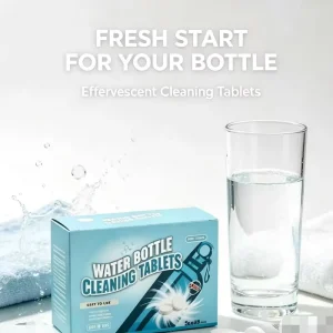 Food-Grade Biodegradable Bottle Cleaning Tablets and Limescale Remover for Tumblers, Coffee Mugs, Glasses, and Water Bottles