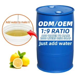 Food Grade Concentrated Dish Soap Liquid Custom Kitchen Detergent Mix Raw Material Water Bulk Dishwashing