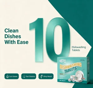 Food Grade Dishwasher Detergent Tablets Automatic Dishwashing Machine Cleaning Eco Friendly Kitchen Use