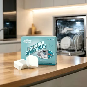 Food Grade Dishwasher Tub Cleaning Tablets Non Toxic Hard Water Stain Remover Dishwasher Maintenance Tabs