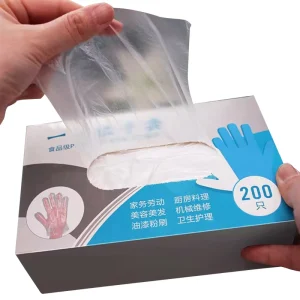 Food Grade Disposable Plastic Gloves for Household Use