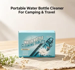Food-Grade Effervescent Water Bottle Cleaning Tablets for Stains, Odor, and Mold