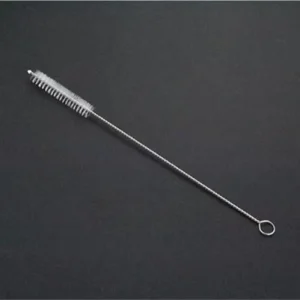 Food-Grade Laparoscopy Trocar Instrument Cleaning Brush with Stainless Steel Handle and Nylon Bristles