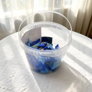Food Grade Plastic Bucket with Lid Plastic Drink Bucket Custom Printing Beverage Buckets Airtight Container