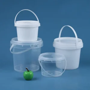 Food Grade Plastic Drink Buckets with Lid and Handle for Beverage Processing Plants
