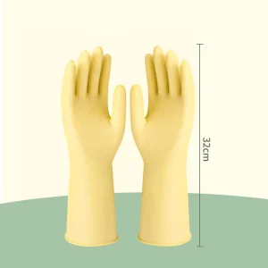 Food Grade Reusable Durable Thick Latex Gloves Waterproof Oil Resistant Easy Cleaning Kitchen Cooking Preparation