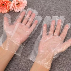Food-Safe Disposable PE Gloves Waterproof Oil-Proof for Restaurant Catering and Household Cleaning