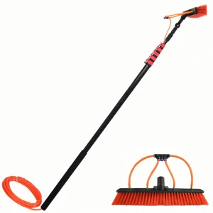 For Tucker Aluminum Water Fed Telescopic Adjustable Eco Friendly Pole System Window Washing Brush Cleaning