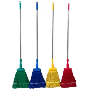 Four-color Cotton Mop Hospital Hotel Factory Detachable Water-absorbing Wax Mop Commercial Cleaning Mop