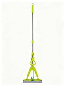 Four sided Wring PVA Sponge Mop Stainless Steel Squeeze Tray Household Floor Mop