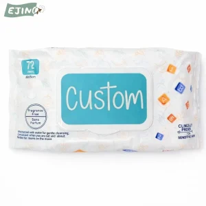 Fragrance Free Baby Cleansing Wipes for Sensitive Skin Household Gently Baby Wipes Custom Baby’s Wet Tissue