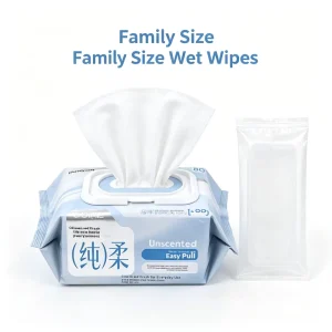 Fragrance-Free Baby and Adult Hygiene Wipes 80 Sheets 200x150mm Spunbond Nonwoven OEM
