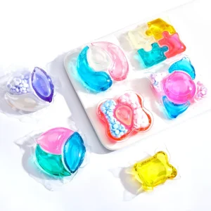 Fragrance Laundry Detergent Pods Beads Capsules Container 3-in-1 4-in-1