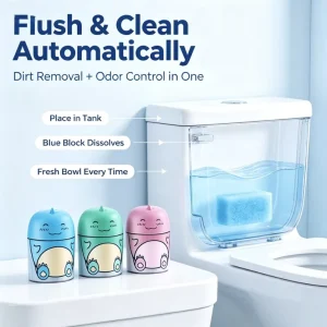 Fragrance Toilet Cleaner Block with Septic-Safe Formula